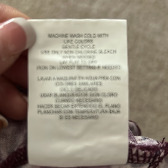 NWT⭐️BOHO Peplum TOP💜Crocheted LACE & 3/4 Bell Sleeves Size Small by Takara - Picture 8 of 11